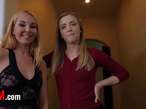 Hot step-mother Aaliyah Love & her milf stepsis Karla Kush take turns riding teenager schlong - pervmom