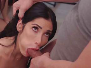 Clea Gaultier on her fours is sucking Steve Q's dick