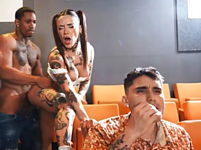 Tattooed Tabatha Lust gets fucked by Jesus Reyes standing